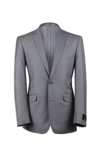 Load image into Gallery viewer, BUILD YOUR PACKAGE P-G: Light Grey Slim Fit Suit (Package Includes 2 Pc Suit, Shirt, Necktie or Bow Tie, Matching Pocket Square)
