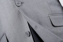 Load image into Gallery viewer, Light Grey Slim Fit 2 Pc Suit

