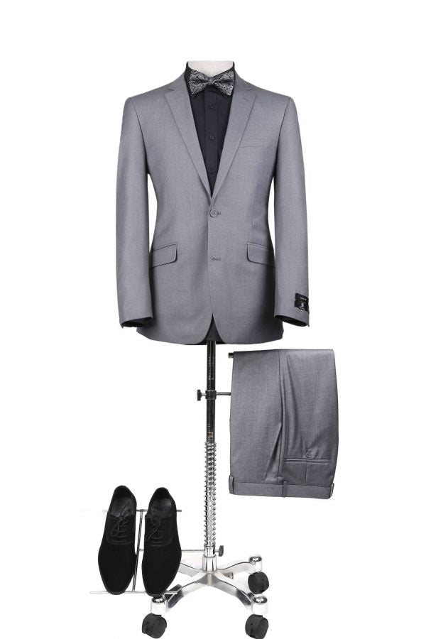 BUILD YOUR PROM PACKAGE: Light Grey Slim Fit Suit