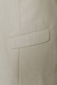 BUILD YOUR PACKAGE: Light Tan Slim Fit Suit (Package Includes 2 Pc Suit, Shirt, Necktie or Bow Tie, Matching Pocket Square, & Shoes)
