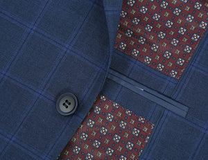 Pattern Slim Fit 2 Pc Suit
