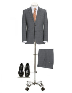 Medium Grey Check Slim Fit Suit