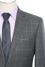 Load image into Gallery viewer, BUILD YOUR PACKAGE: Pattern Slim Fit Suit (Package Includes 2 Pc Suit, Shirt, Necktie or Bow Tie, Matching Pocket Square, &amp; Shoes)
