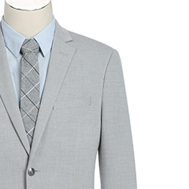 New Soft Grey Slim Fit 2 Pc Suit