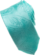 Load image into Gallery viewer, Coral Paisley Tone on Tone Necktie
