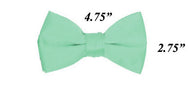 Modern Solid Bow Ties - Aqua