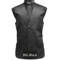 Big-Black Mens Solid Vest