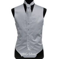 Big-Silver Mens Solid Vest