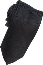 Load image into Gallery viewer, Black Paisley Tone on Tone Necktie
