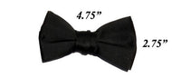 Modern Solid Bow Ties - Black