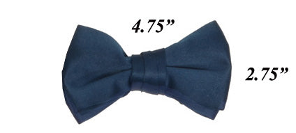 Modern Solid Bow Ties - Blue Sapphire