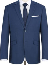 Load image into Gallery viewer, Blue Stretch Trim Fit 2 Pc Suit
