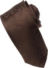 Load image into Gallery viewer, Black Paisley Tone on Tone Necktie
