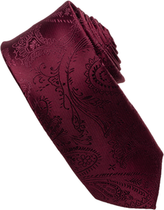 Charcoal Paisley Tone on Tone Necktie