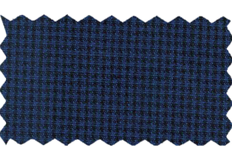 Blue Mini Houndstooth Suit