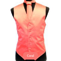 Coral Mens Solid Vest