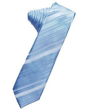 Load image into Gallery viewer, Bamboo Striped Satin Skinny Necktie
