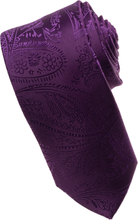 Load image into Gallery viewer, Brown Paisley Tone on Tone Necktie
