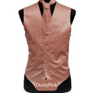 Dusty-Pink Mens Solid Vest
