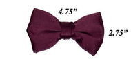 Modern Solid Bow Ties - EggPlant