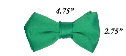 Modern Solid Bow Ties - Emerald Green