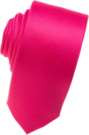 Fuschia Skinny Necktie