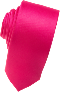 L. Pink Skinny Necktie
