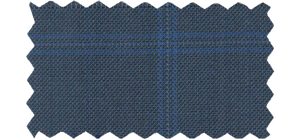 Blue Grey Windowpane Suit