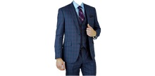 Load image into Gallery viewer, Blue Windowpane Suit
