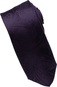 Black Paisley Tone on Tone Necktie