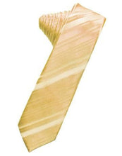 Load image into Gallery viewer, Bamboo Striped Satin Skinny Necktie
