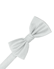 Load image into Gallery viewer, Sage Herringbone Bow Tie
