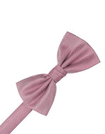 Rose Herringbone Bow Tie