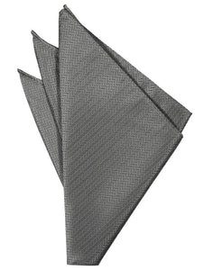 Sapphire Herringbone Pocket Square