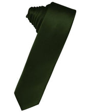 Load image into Gallery viewer, White Luxury Satin Skinny Necktie
