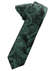 Sangria Tapestry Satin Skinny Necktie