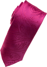 Load image into Gallery viewer, Hot Pink Paisley Tone on Tone Necktie
