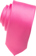 Hot Pink Skinny Necktie