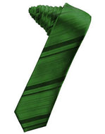 Holly Striped Satin Skinny Necktie