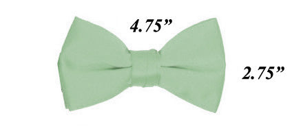 Modern Solid Bow Ties - Laurel Green