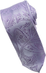 Black Paisley Tone on Tone Necktie