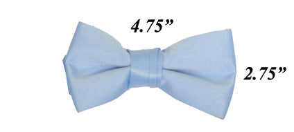 Modern Solid Bow Ties - Light Blue