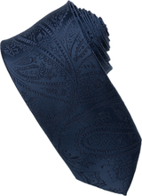 Load image into Gallery viewer, Black Paisley Tone on Tone Necktie
