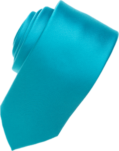 N. Blue Skinny Necktie