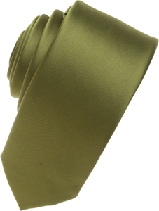 Olive Skinny Necktie