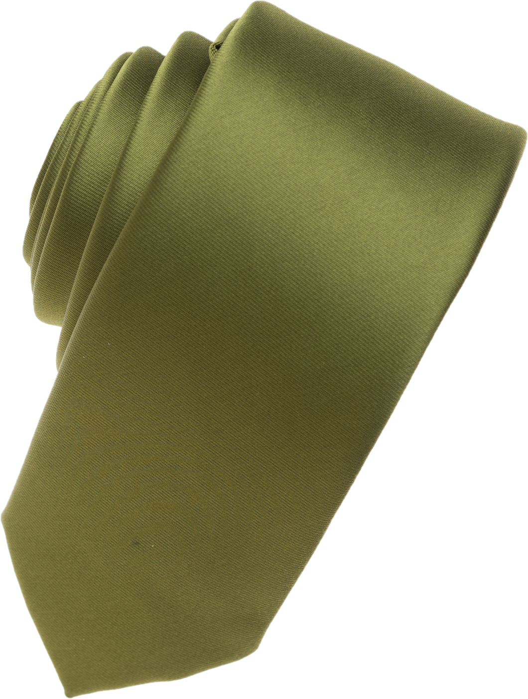 Olive Skinny Necktie
