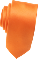 Orange Skinny Necktie