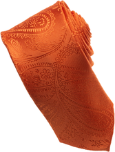 Load image into Gallery viewer, Brown Paisley Tone on Tone Necktie
