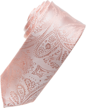 Load image into Gallery viewer, Peach Paisley Tone on Tone Necktie
