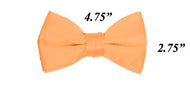 Modern Solid Bow Ties - Peach